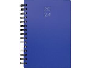 Ημερολόγιο ημερήσιο Spiral PP_B 17x24 2024 με εύκαμπτο εξώφυλλο μπλε